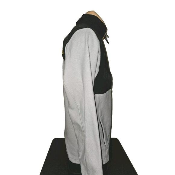 The North Face Men’s Small Half Zip Black Cream Yellow Fleece Jacket Pockets - Picture 7 of 11